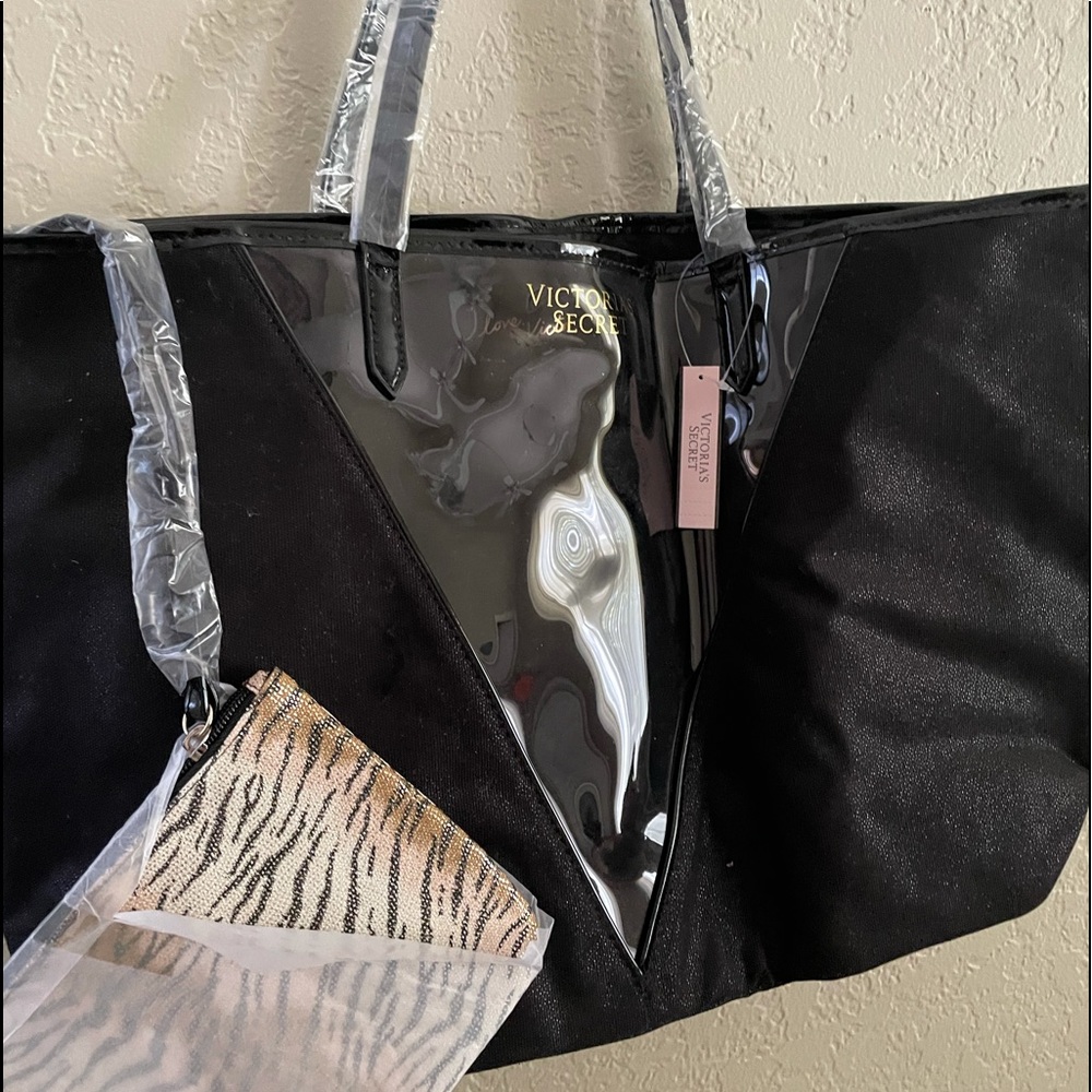 Victoria’s Secret Tote with Leopard Wristlet